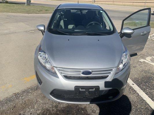 A front end repair on a 2014 Ford Fiesta.