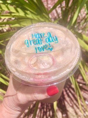 Toasted Marshmallow Iced Chai Latte.