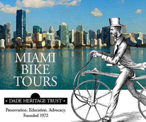 Join us for Brickell Walking Tours and Monthly Bike Tours! See our website at DadeHeritageTrust.Org for dates and details.