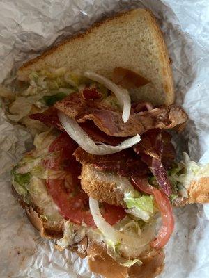 They put onions on a BLT