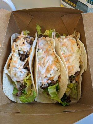 Korean tacos (bulgogi)