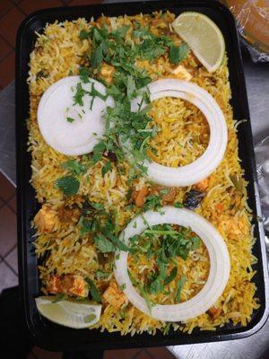 Paneer veg biryani