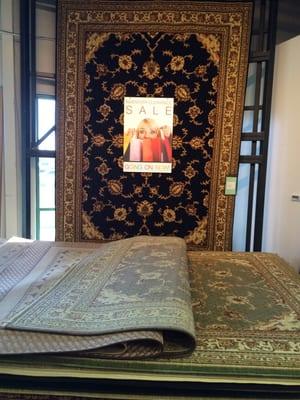 Hugh sale on all area rugs!!