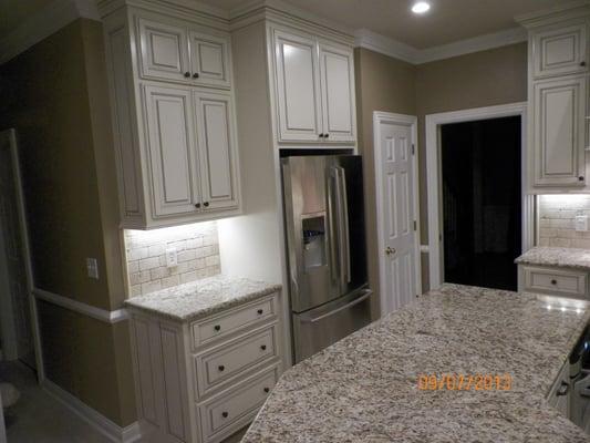 New kitchen cabinets with granite top