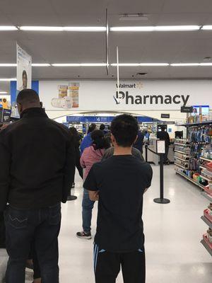 Line for pickup (prescription)