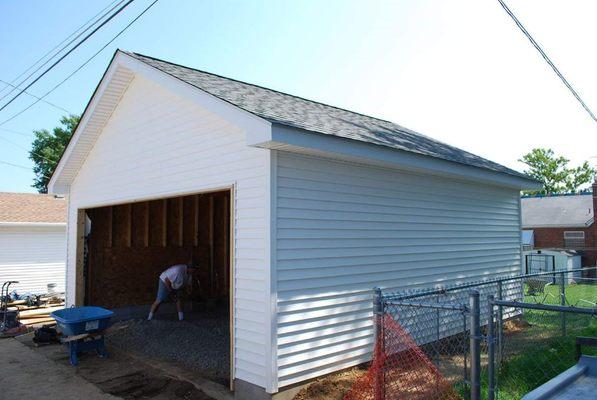 New garage built