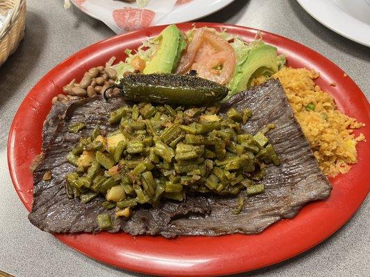 Flank steak plate