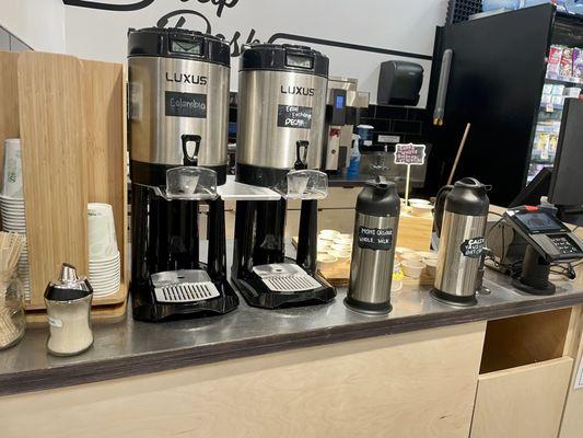 Free coffee bar