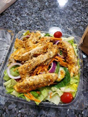 Buffalo chicken salad. grilled