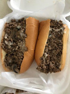 Philly cheesesteak sub