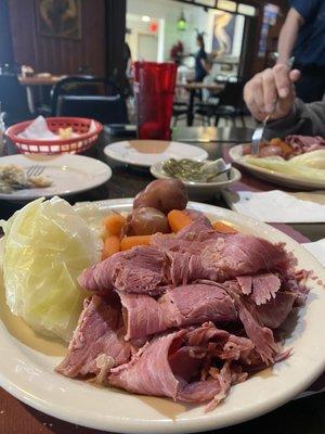 Corned beef and cabbage Saint Patrick's day ! Delicious