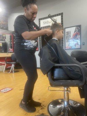 this is the barber. the worst I've ever met