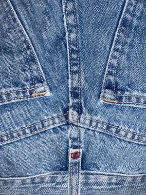 quality stitching to take jeans in at the waist and hips