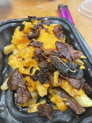 Baconator Fries with burnt bacon  never again