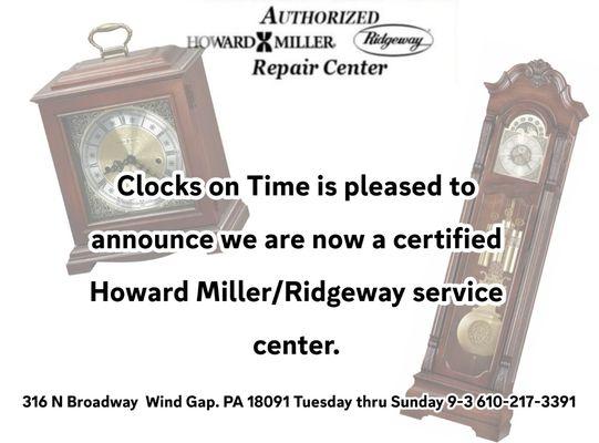 Announcement: we are now an authorized service center.