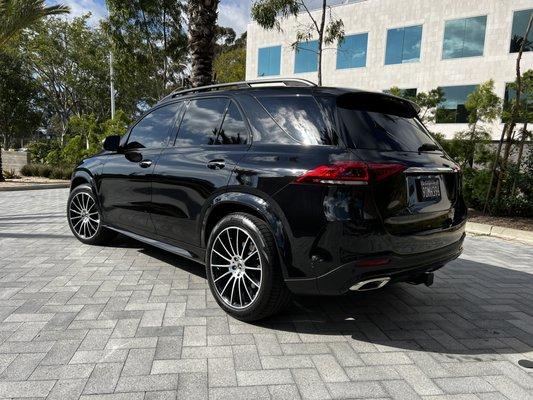 2022 Mercedes GLE450 w/ Llumar 5% CTX and 40% windshield. Full paint correction and ceramic coating.