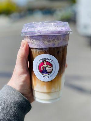 Ube cloud latte