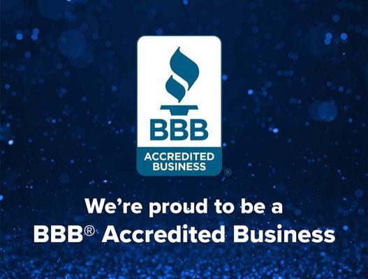 We are a proud A+ accredited business with BBB!