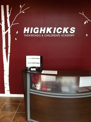 Lobby area at Highkicks Taekwondo