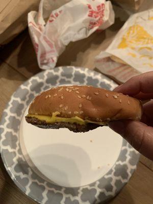 Ummm they forgot the bottom bun...