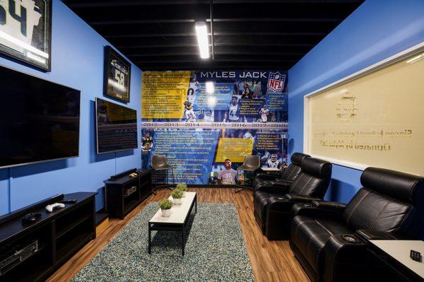 Myles jack donated players lounge.