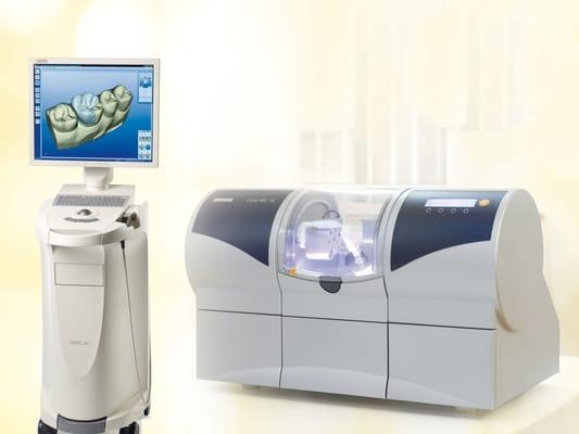 CEREC cad/cam technology delivery allows for single appointment restorations.