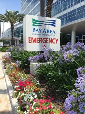 Bay Area Regional Medical Center's Emergency Room entrance...