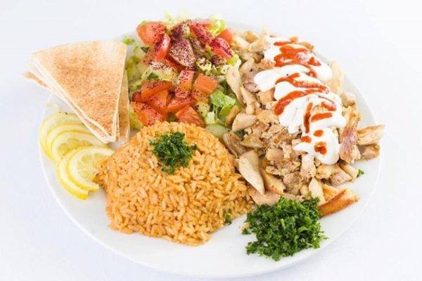 Chicken Shawarma Over rice