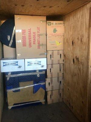 We take pride in loading your items to ensure a safe move, either across town or across the country.