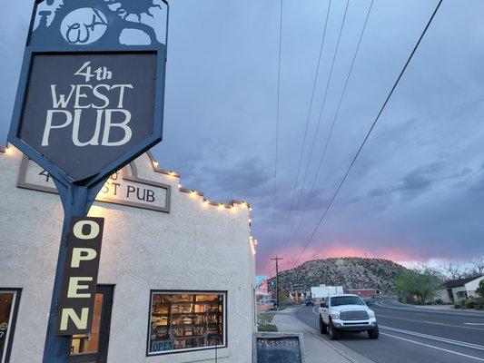 Sunset at the pub