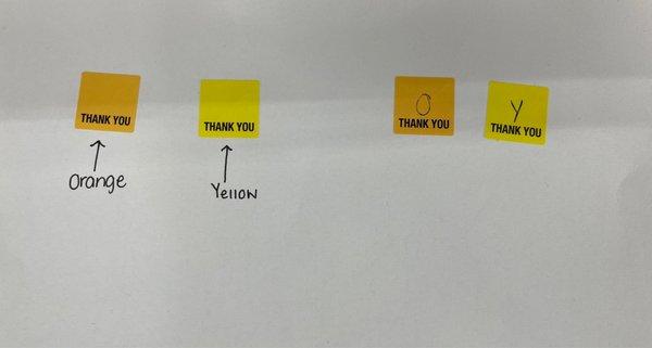 We understand your frustration and confusion between our orange and yellow tag. We apologize for any inconvenience.  Thank you.