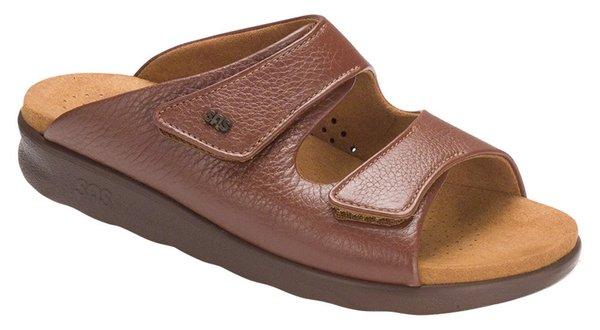 COZY- slip on walking sandal with a built in orthotics.