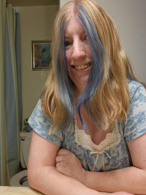 Blue streaks