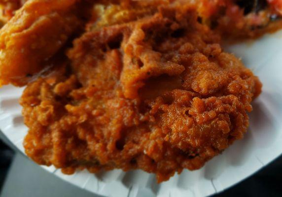 Super crispy chicken that survived delivery for a work lunch