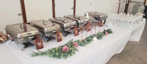 Wedding Buffet Setup