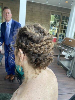 Curly updo by Mary