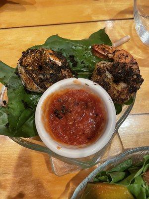 Blackened Shrimp Appetizer 4 serving size