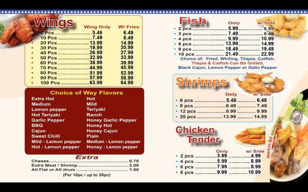 New menu