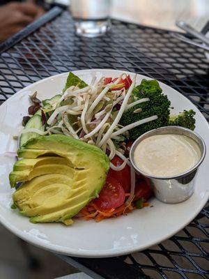 Laughing seed salad with added avocado