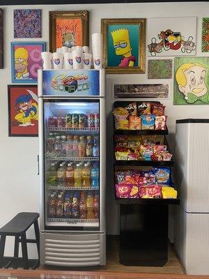 Exoticsoda is our favorite place to get snacks and drinks!!!!