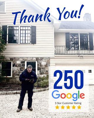 Over 250 5 star Google Reviews! Thank you to all my clients for sharing their experience.