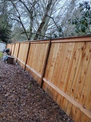 Fence installation.