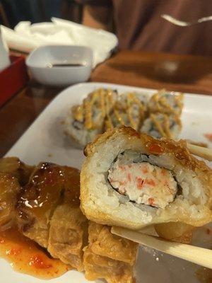 Crab Rangoon Roll