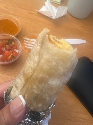 Breakfast burrito - chorizo