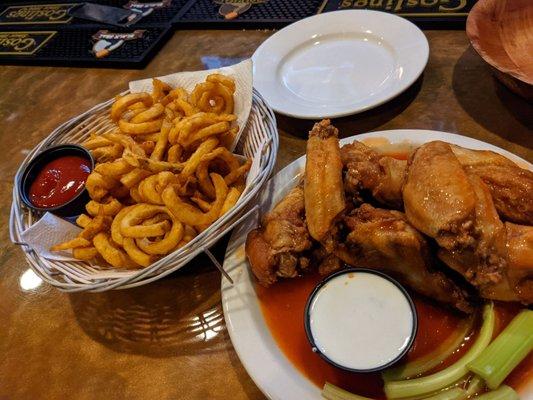 Wings and fries