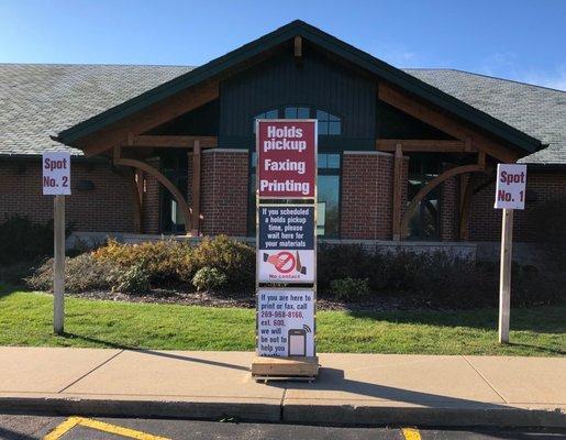 Curbside pickup for holds, printing, and faxing is available while the Helen Warner Branch is closed to in-person visits.