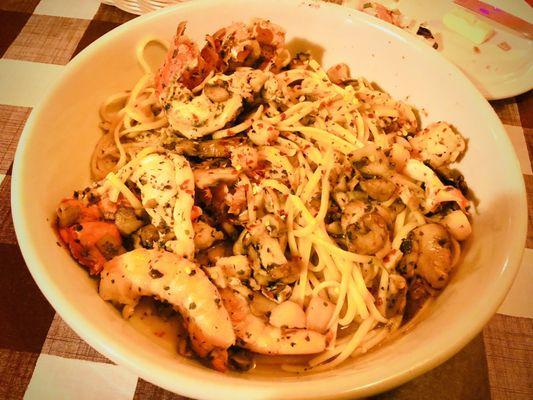 Seafood pasta special