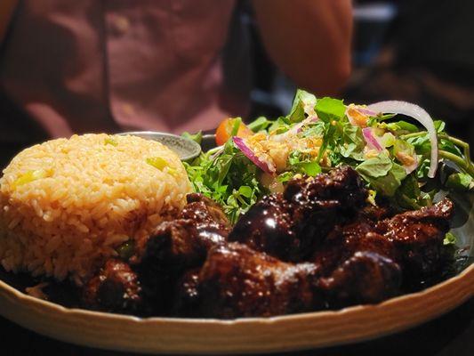 $33 - Shaky Shaky Beef  -watercress, baby tomatoes, burnt butter soy