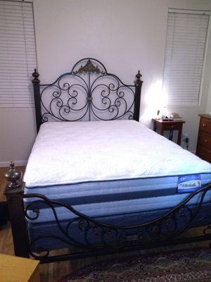 Our beautiful biroque bed.