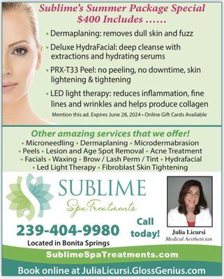 Skincare Services with a medical aesthetician located in Bonita Springs